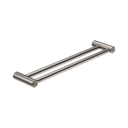 Mecca Care 25mm Double Towel Grab Rail 600mm Brushed Nickel