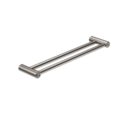 Nero Mecca Care 25mm Double Towel Grab Rail 600mm Brushed Nickel