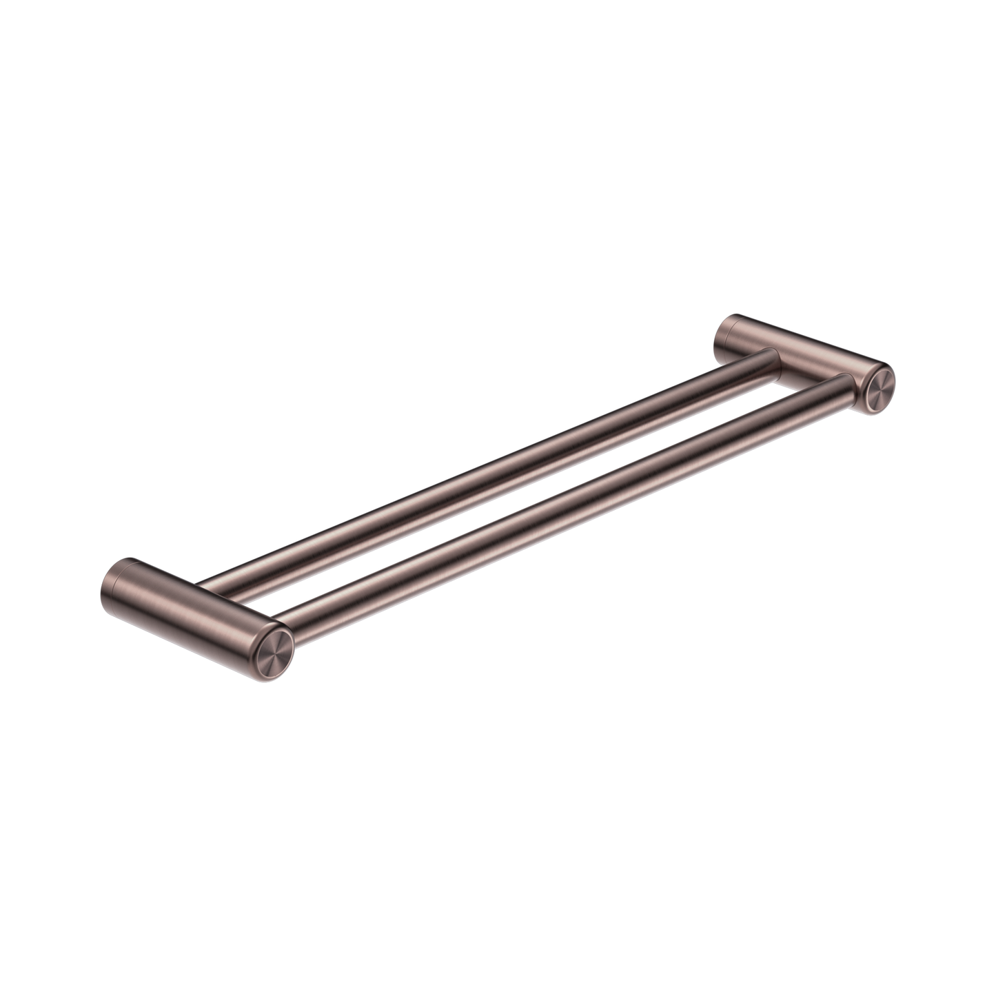 Mecca Care 25mm Double Towel Grab Rail 600mm Brushed Bronze