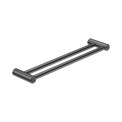 Mecca Care 25mm Double Towel Grab Rail 600mm Gun Metal