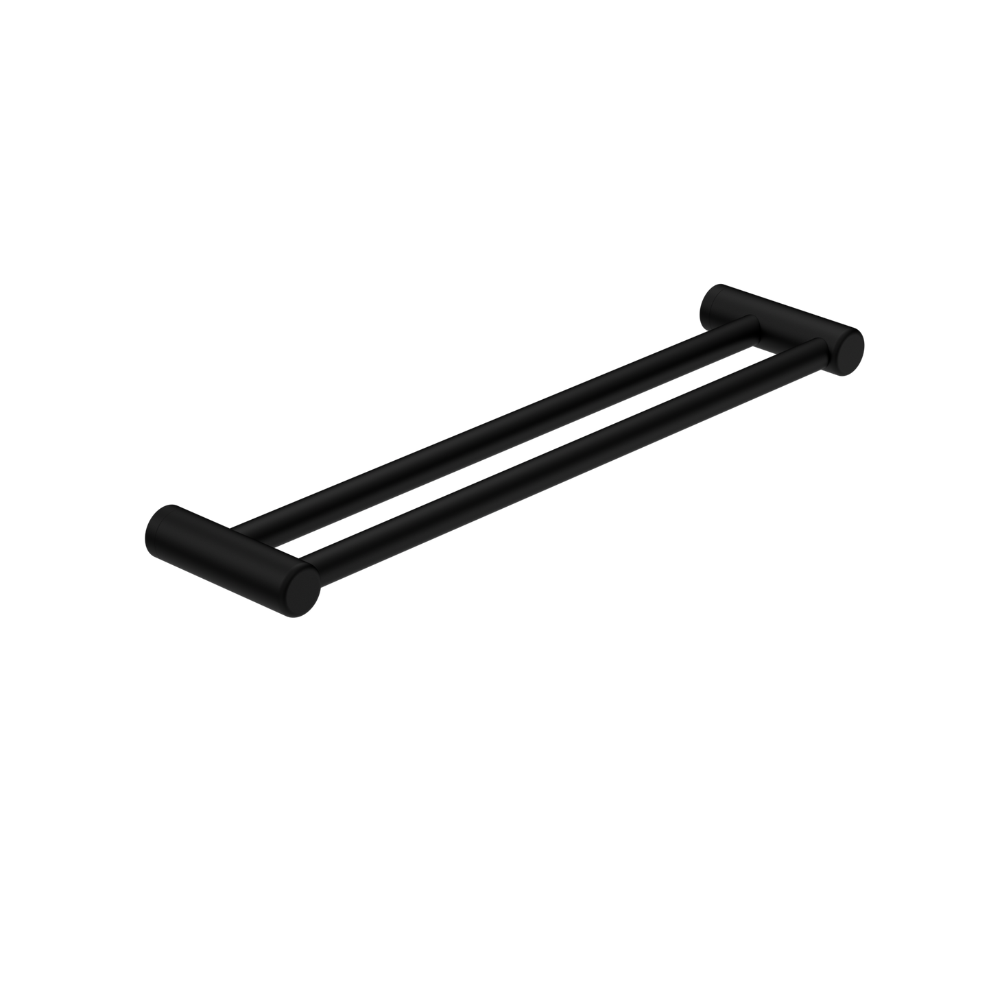 Nero Mecca Care 25mm Double Towel Grab Rail 600mm Matte Black