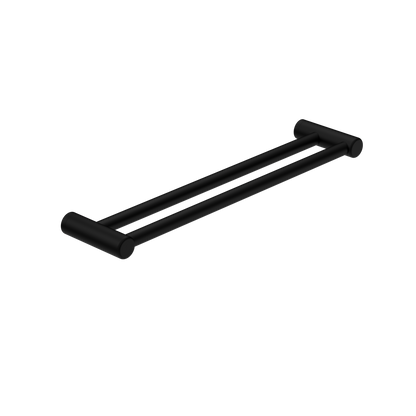 Nero Mecca Care 25mm Double Towel Grab Rail 600mm Matte Black