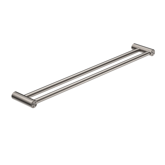 Nero Mecca Care 25mm Double Towel Grab Rail 900mm Brushed Nickel