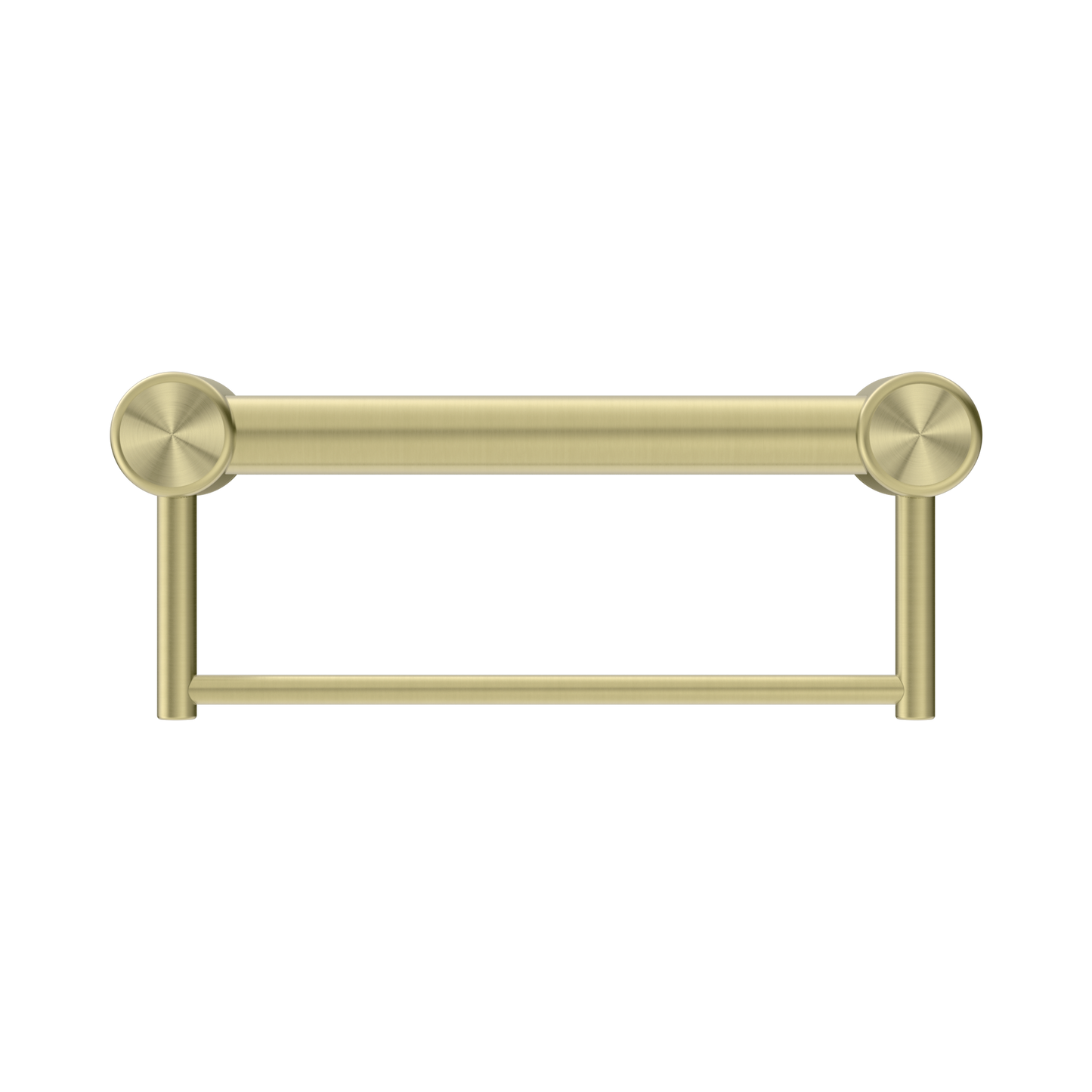 Mecca Care 32mm Grab Rail With Towel Holder 300mm Brushed Gold