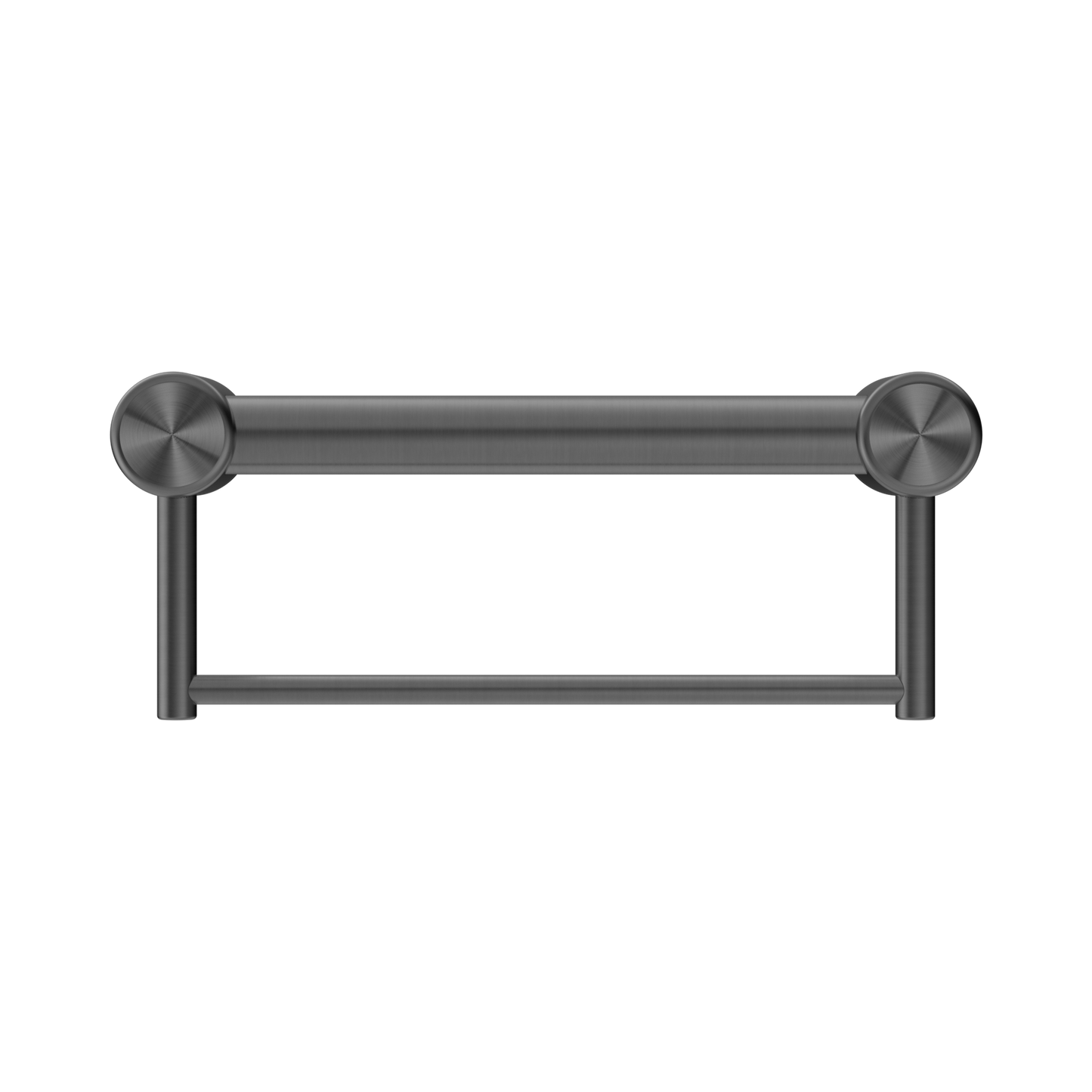 Mecca Care 32mm Grab Rail With Towel Holder 300mm Gun Metal