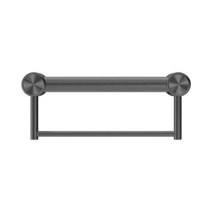 Mecca Care 32mm Grab Rail With Towel Holder 300mm Gun Metal