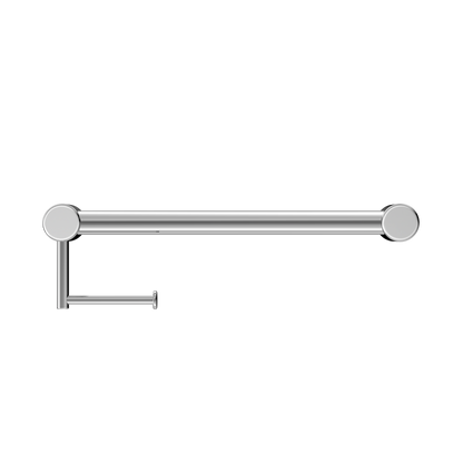 Nero Mecca Care 32mm Grab Rail With Toilet Roll Holder 450mm Chrome