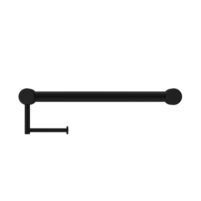 Nero Mecca Care 32mm Grab Rail With Toilet Roll Holder 450mm