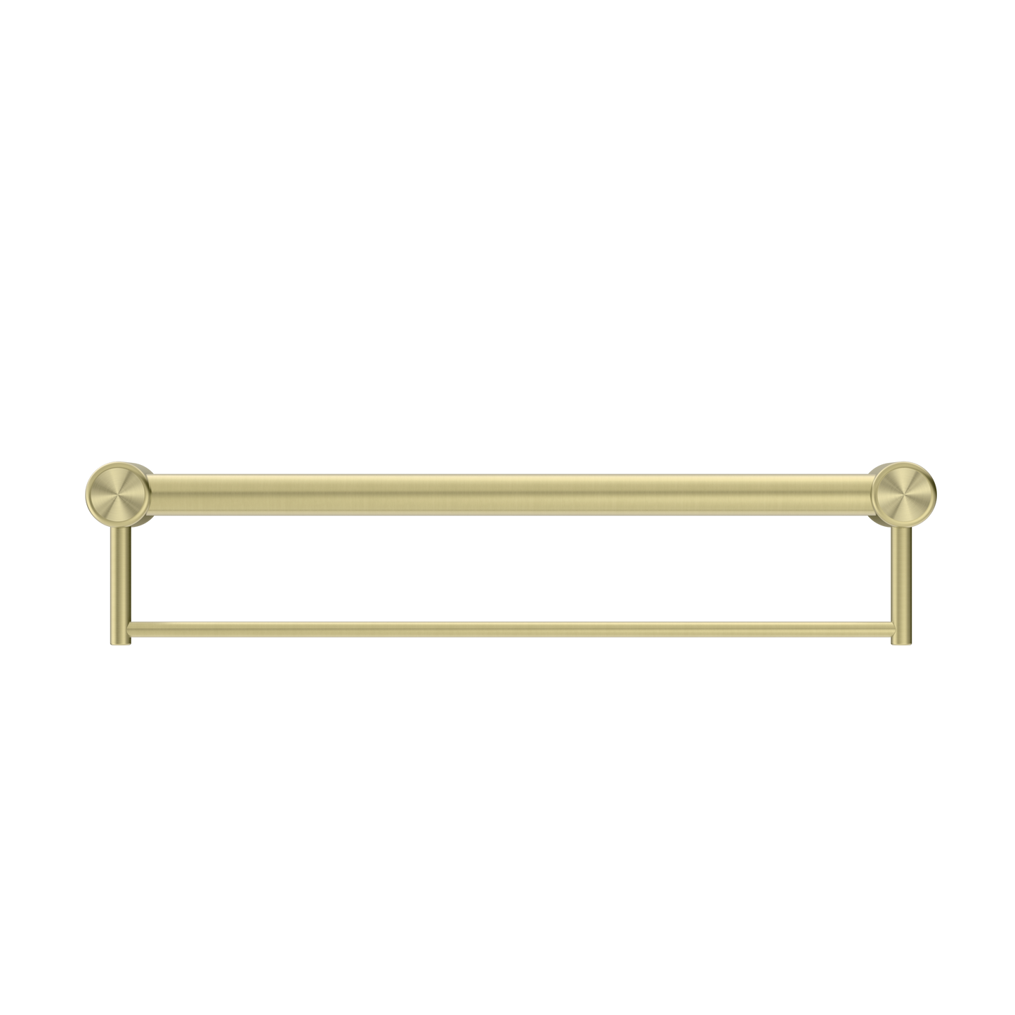 Nero Mecca Care 32mm Grab Rail With Towel Holder 600mm Brushed
