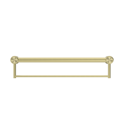 Nero Mecca Care 32mm Grab Rail With Towel Holder 600mm Brushed