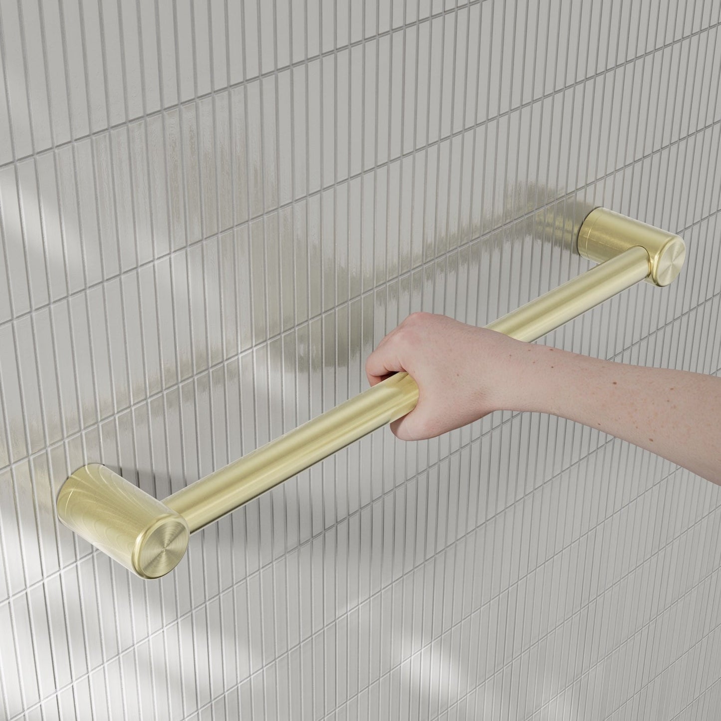 Nero Mecca Care 32mm Grab Rail 600mm Brushed