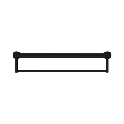 Mecca Care 32mm Grab Rail With Towel Holder 600mm Matte Black
