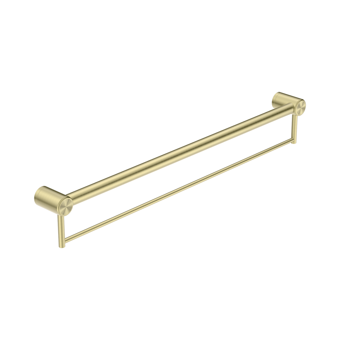 Mecca Care 32mm Grab Rail With Towel Holder 900mm Brushed Gold