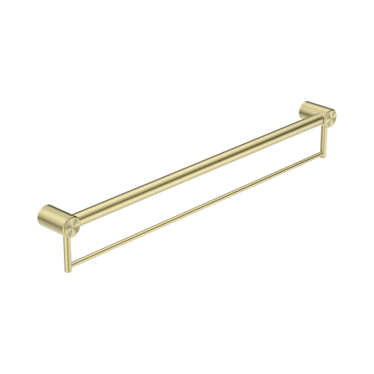 Mecca Care 32mm Grab Rail With Towel Holder 900mm Brushed Gold