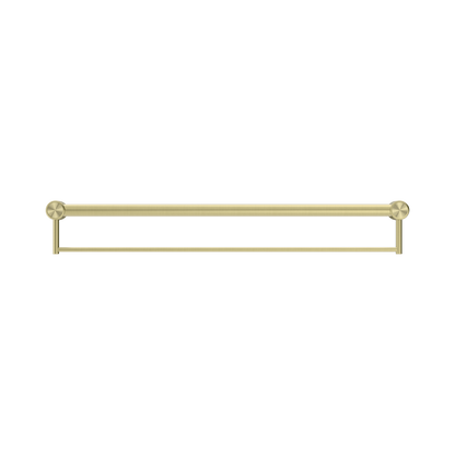 Mecca Care 32mm Grab Rail With Towel Holder 900mm Brushed Gold