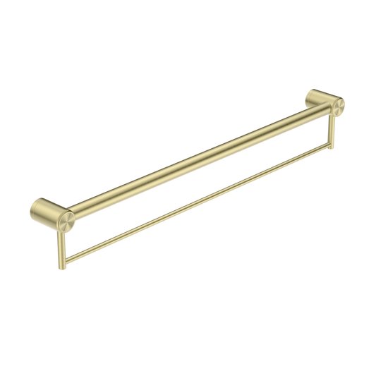 Nero Mecca Care 32mm Grab Rail With Towel Holder 900mm Brushed