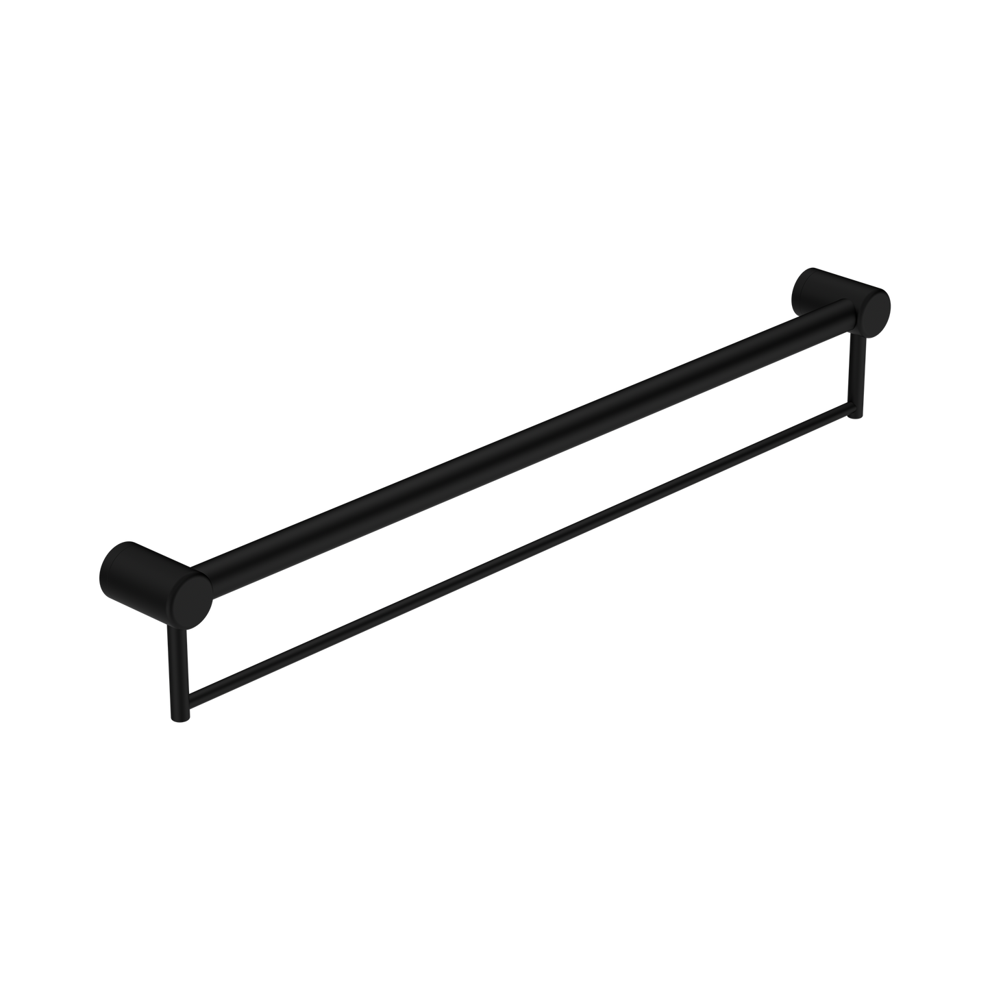 Mecca Care 32mm Grab Rail With Towel Holder 900mm Matte Black