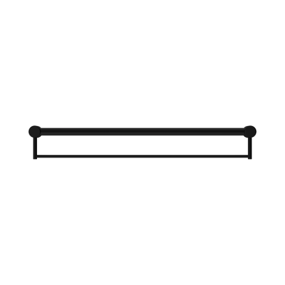 Mecca Care 32mm Grab Rail With Towel Holder 900mm Matte Black
