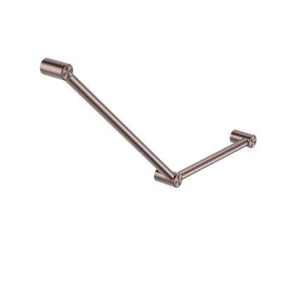 Nero Mecca Care 32mm Ambulant Toilet Grab Rail 45 Degree 750X450mm