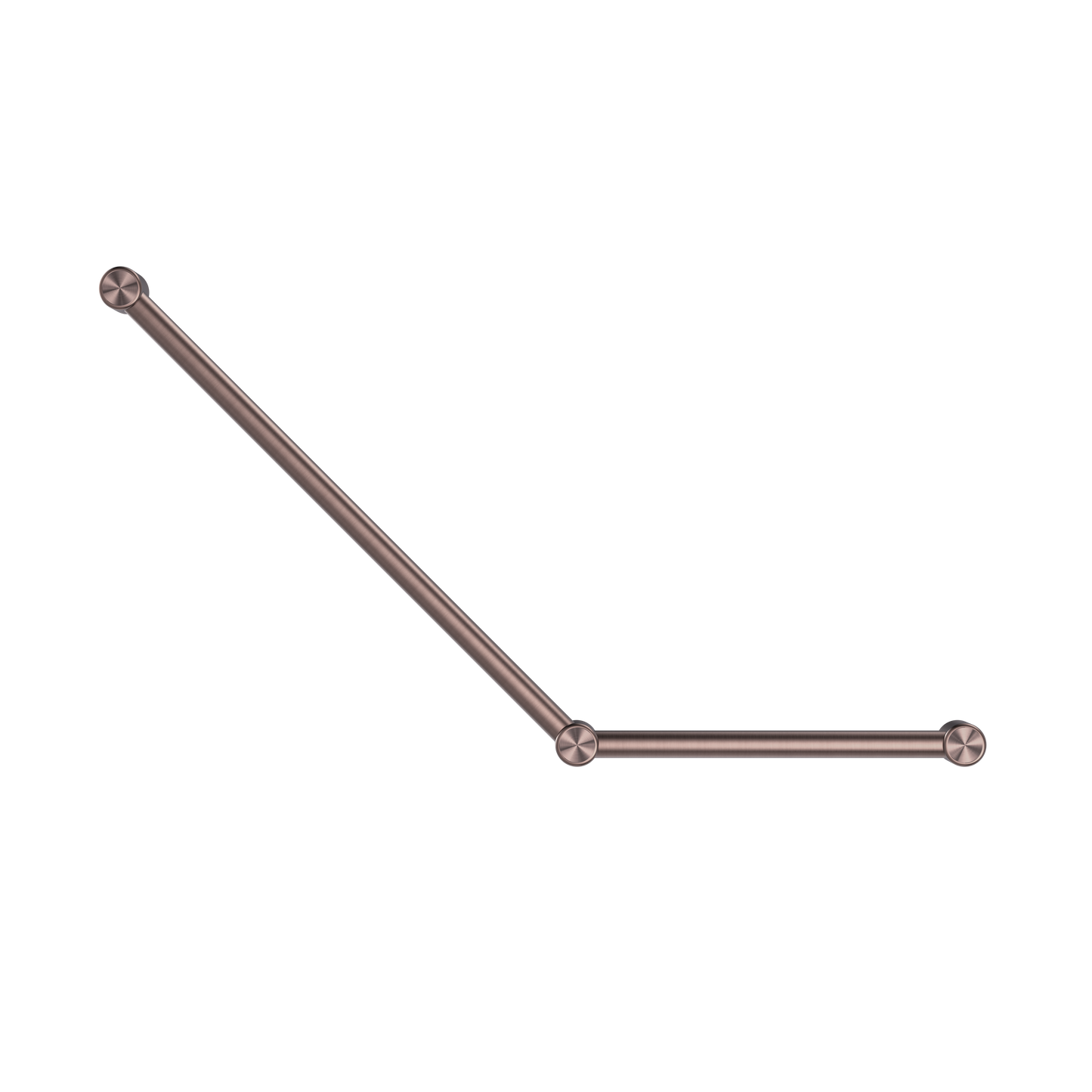 Nero Mecca Care 32mm Ambulant Toilet Grab Rail 45 Degree 750X450mm