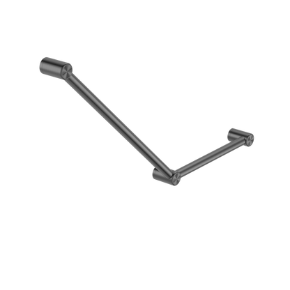 Nero Mecca Care 32mm Ambulant Toilet Grab Rail 45 Degree 750X450mm Gun Metal