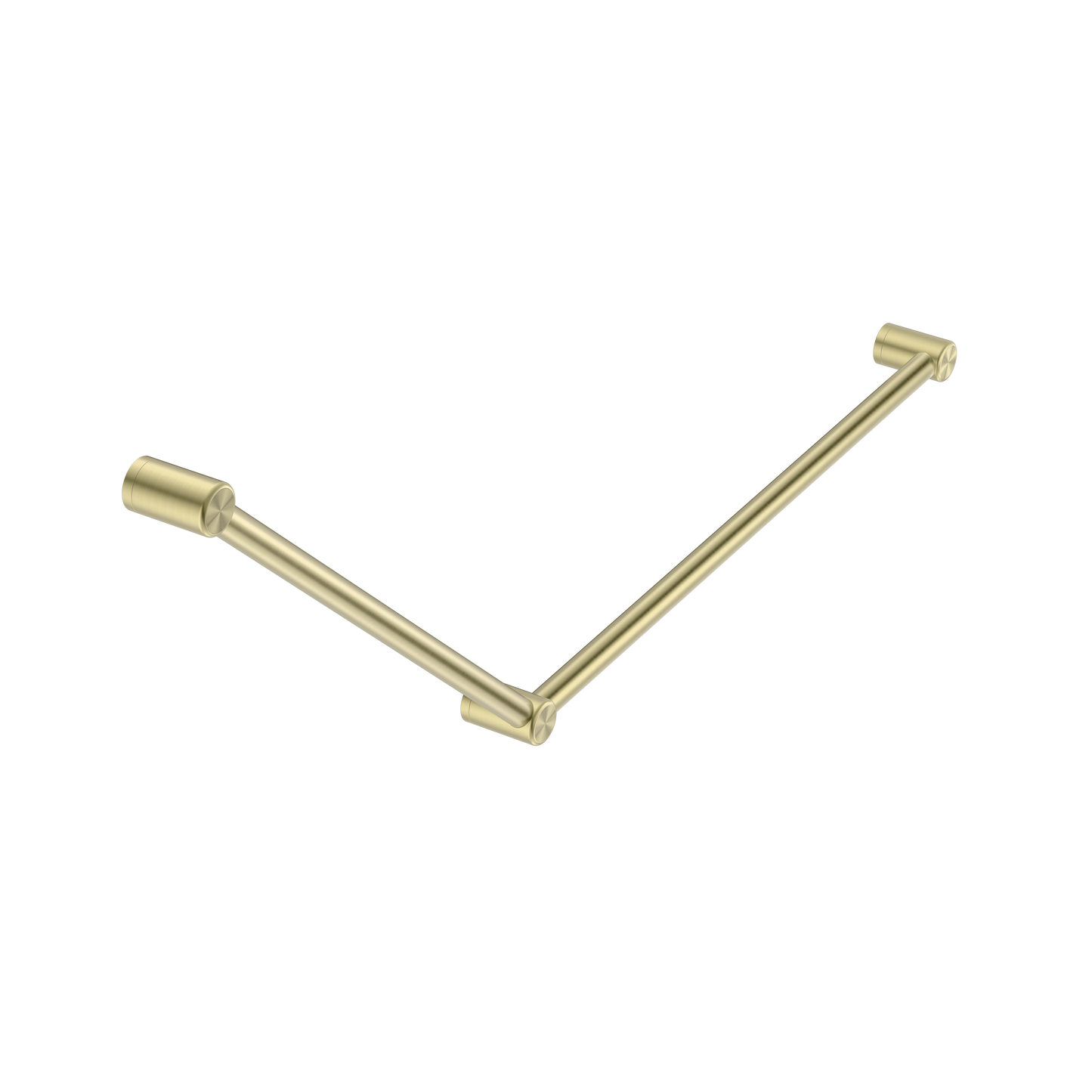 Nero Mecca Care 32mm DDA Grab Rail Set 45 Degree 750X900mm Brushed