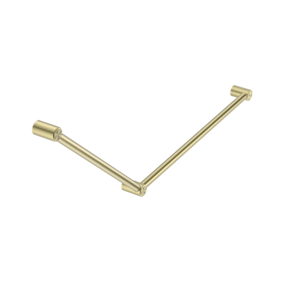 Nero Mecca Care 32mm DDA Grab Rail Set 45 Degree 750X900mm Brushed