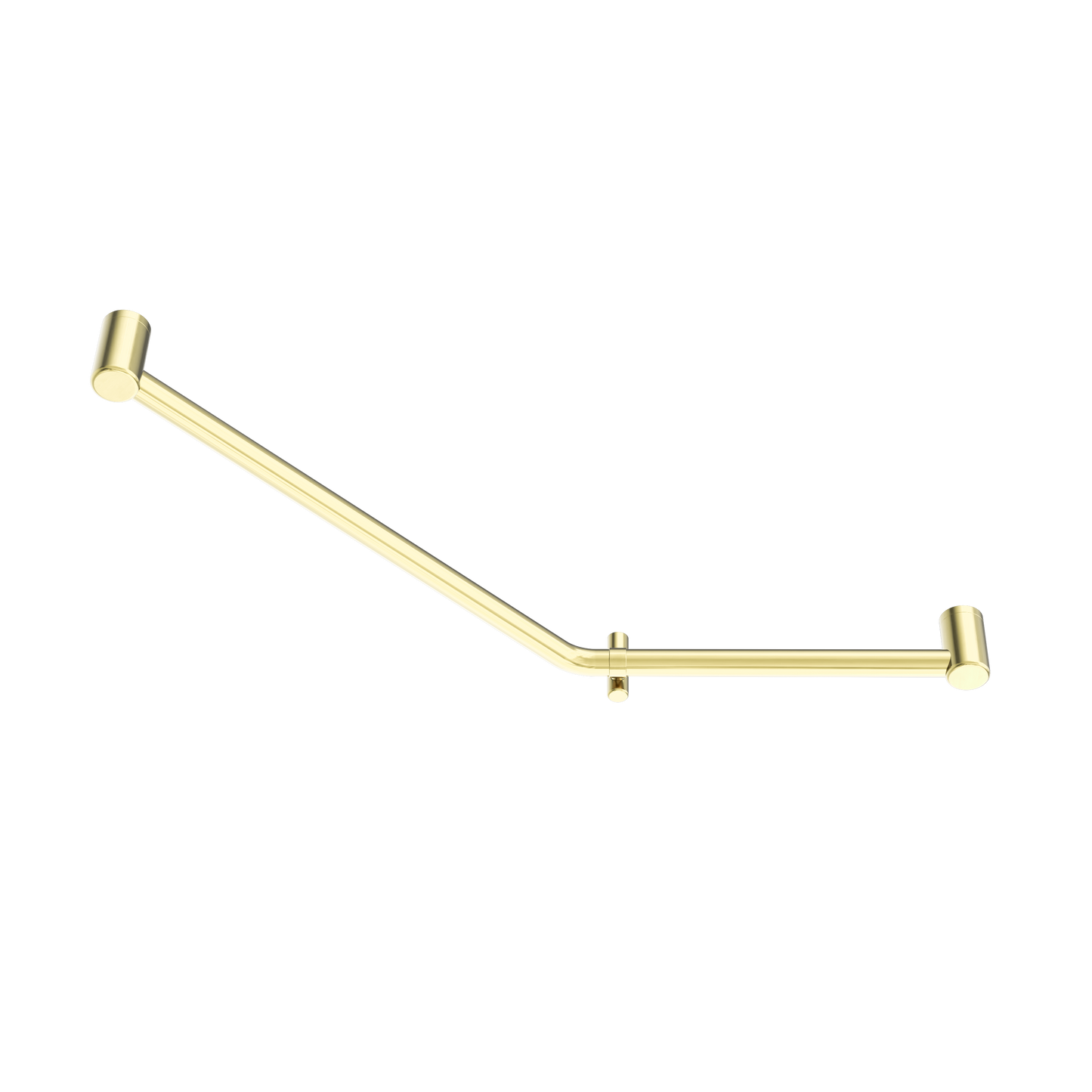 *Nero Mecca Care 32mm Ambulant 45 Degree Bent Tube Grab Rail 450X650mm Brushed