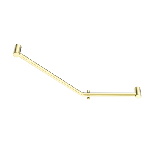 *Nero Mecca Care 32mm Ambulant 45 Degree Bent Tube Grab Rail 450X650mm Brushed