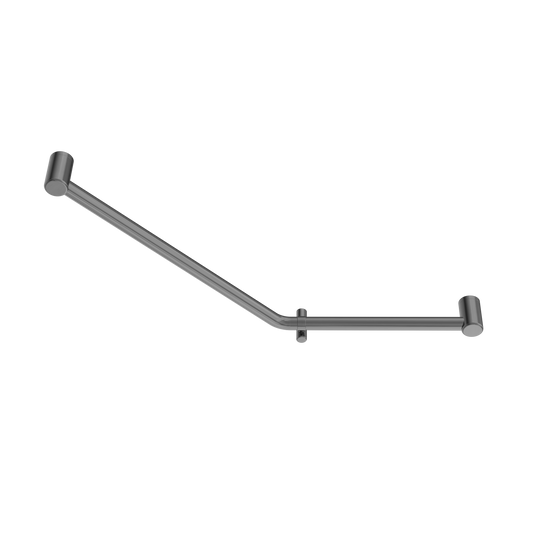 *Nero Mecca Care 32mm Ambulant 45 Degree Bent Tube Grab Rail 450X650mm Gun Metal