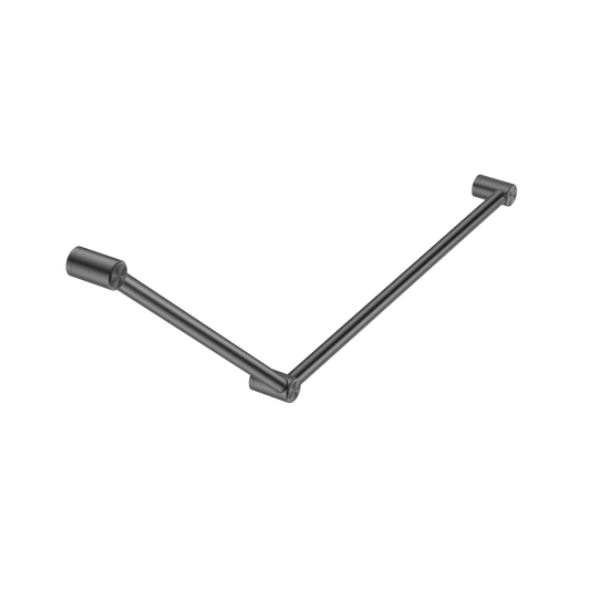 Nero Mecca Care 32mm DDA Grab Rail Set 45 Degree 750X900mm Gun Metal