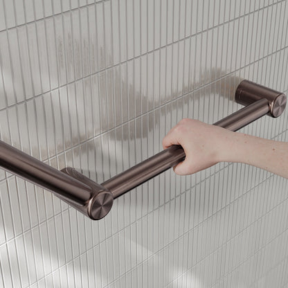 Nero Mecca Care 32mm Ambulant Toilet Grab Rail 45 Degree 750X450mm