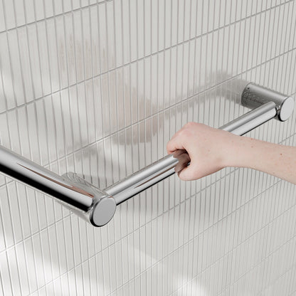 Nero Mecca Care 32mmulant Toilet Grab Rail 45 Degree 750X450mm Chrome
