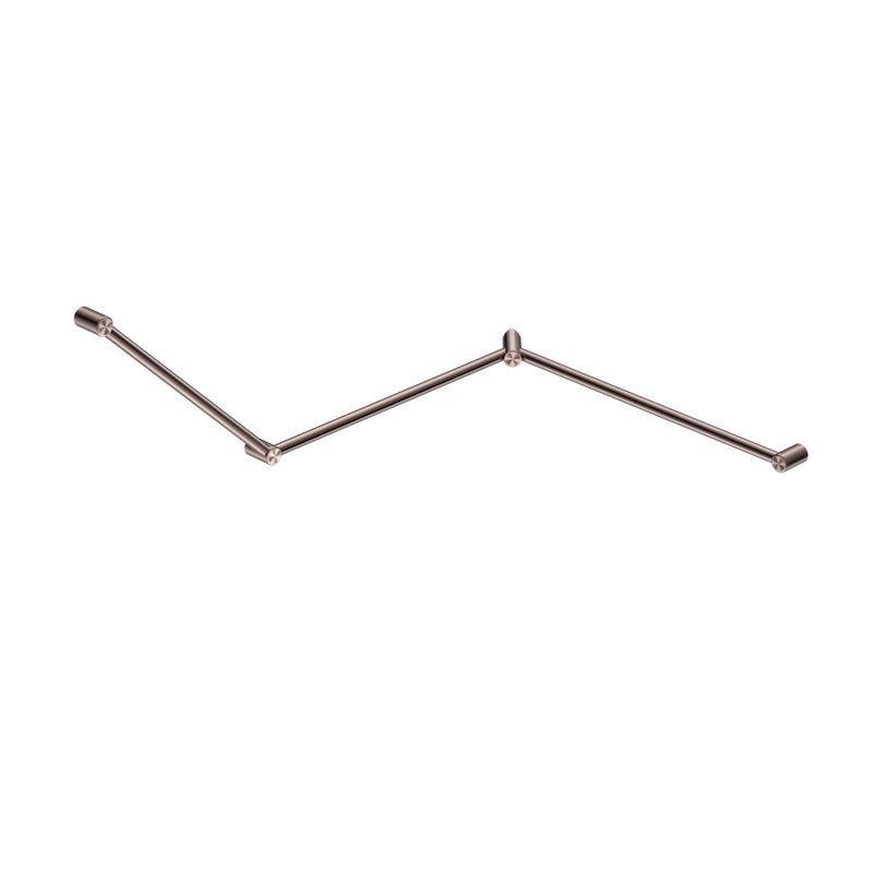 *Nero Mecca Care 32mm DDA Toilet Grab Rail Set 45 Degree Continuous 750X965X1025mm