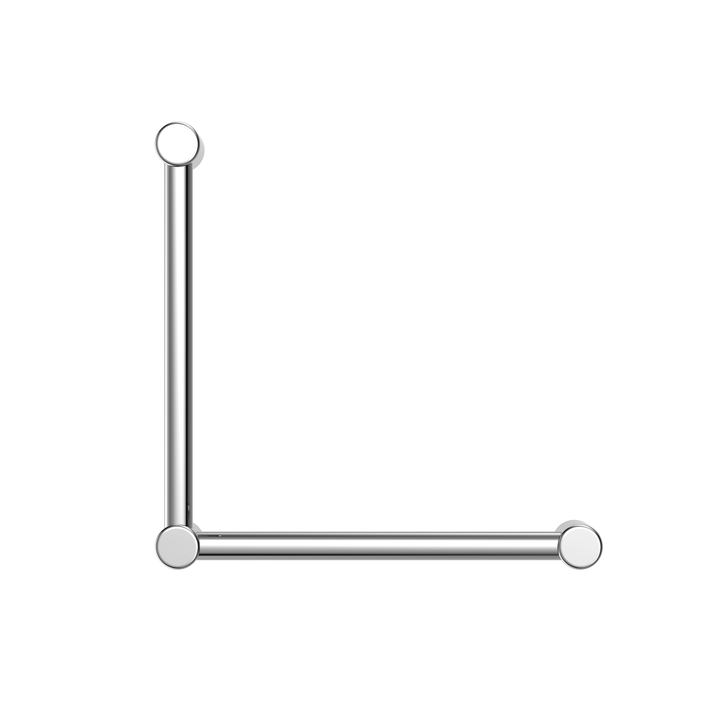 Nero Mecca Care 32mm Ambulant Toilet Grab Rail 90 Degree 450X450mm