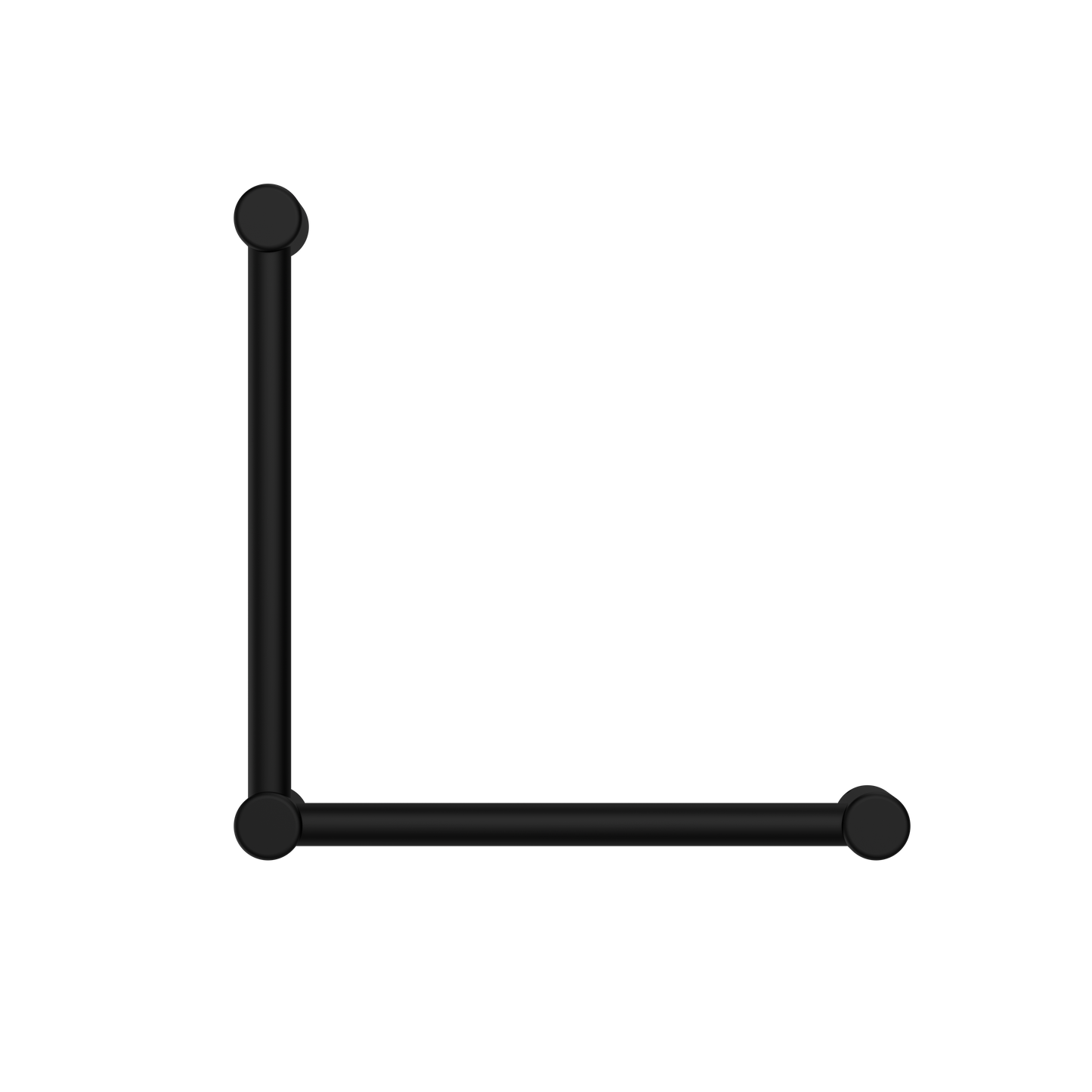 Nero Mecca Care 32mm Ambulant Toilet Grab Rail 90 Degree 450X450mm