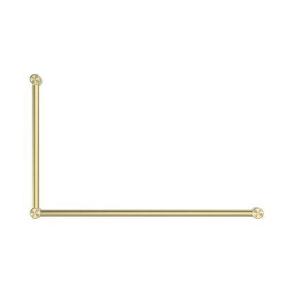 Mecca Care 32mm DDA Accessible Toilet Grab Rail Set 90 Degree 600X1000mm Brushed Gold