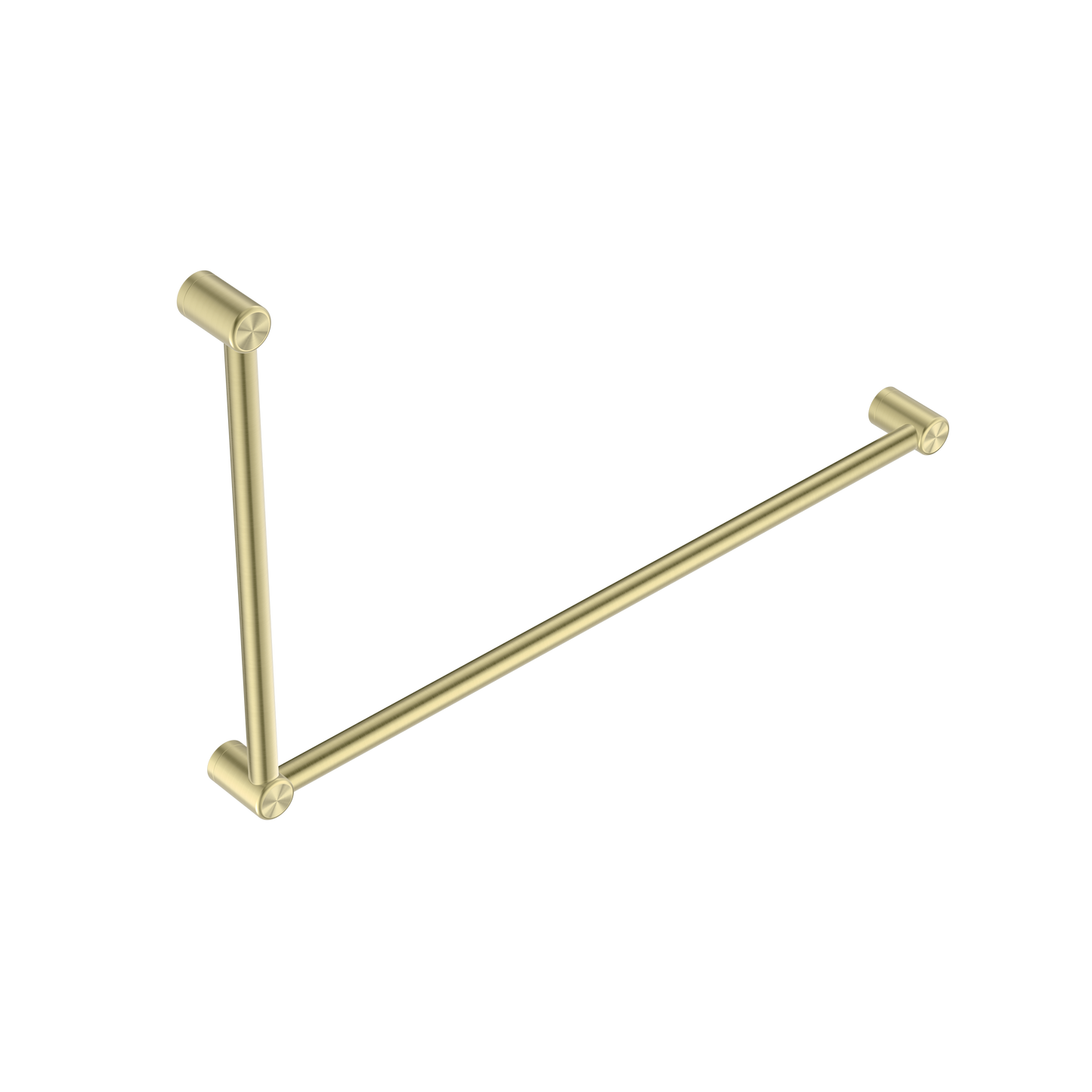 Nero Mecca Care 32mm DDA Grab Rail Set 90 Degree 600X1000mm Brushed
