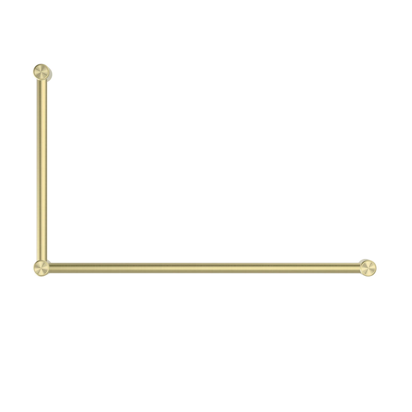 Nero Mecca Care 32mm DDA Grab Rail Set 90 Degree 600X1000mm Brushed