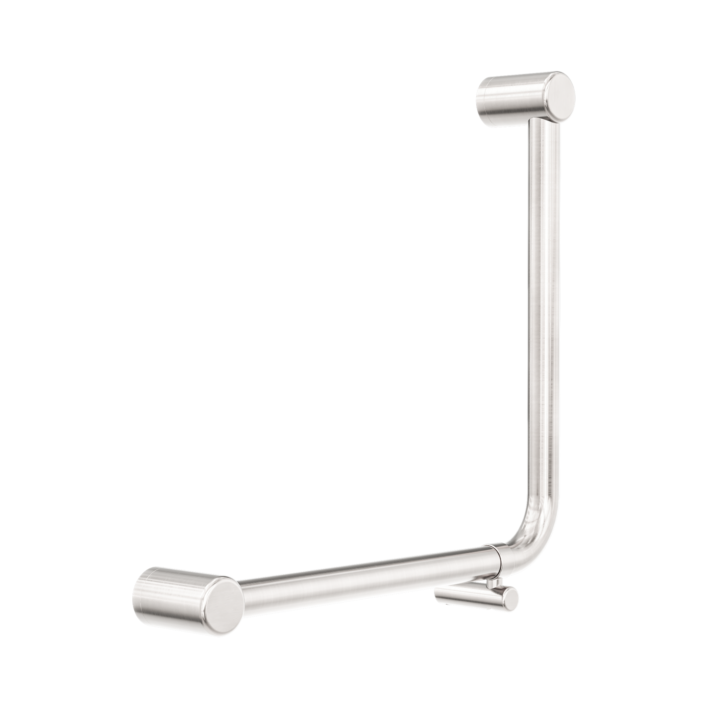 Mecca Care 32mm Ambulant 90 Degree Bent Tube Grab Rail 450X450mm Brushed Nickel