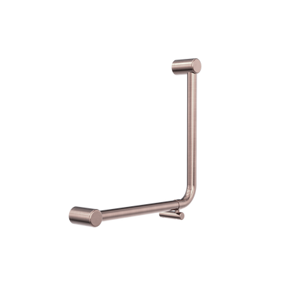 Nero Mecca Care 32mm Ambulant 90 Degree Bent Tube Grab Rail 450X450mm Brushed Bronze