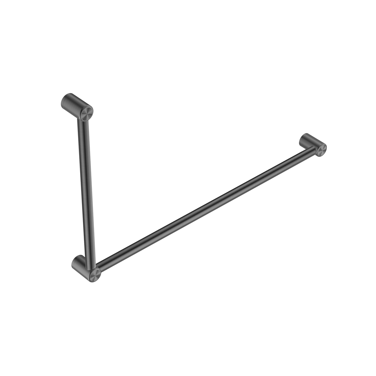 Nero Mecca Care 32mm DDA Grab Rail Set 90 Degree 600X1000mm, Gun Metal