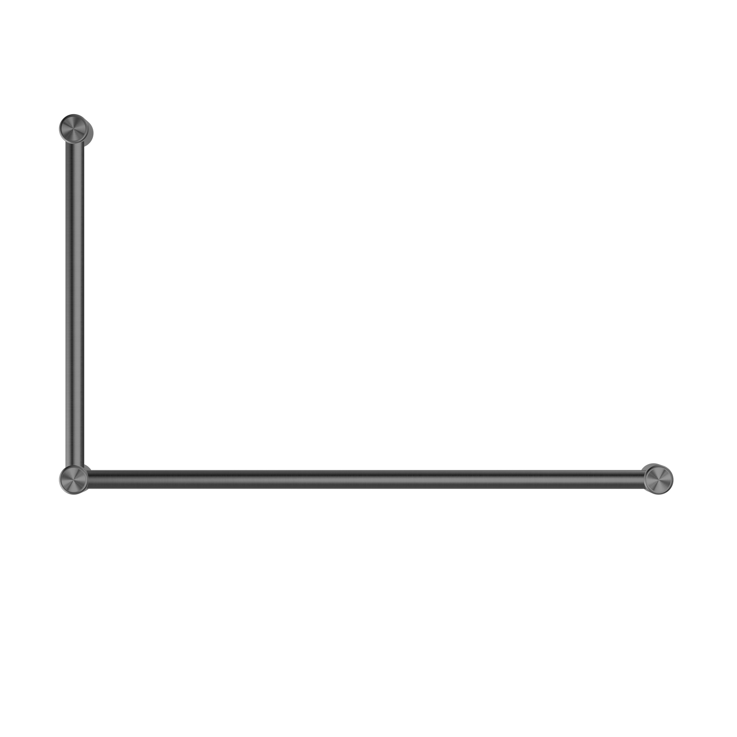 Nero Mecca Care 32mm DDA Grab Rail Set 90 Degree 600X1000mm, Gun Metal