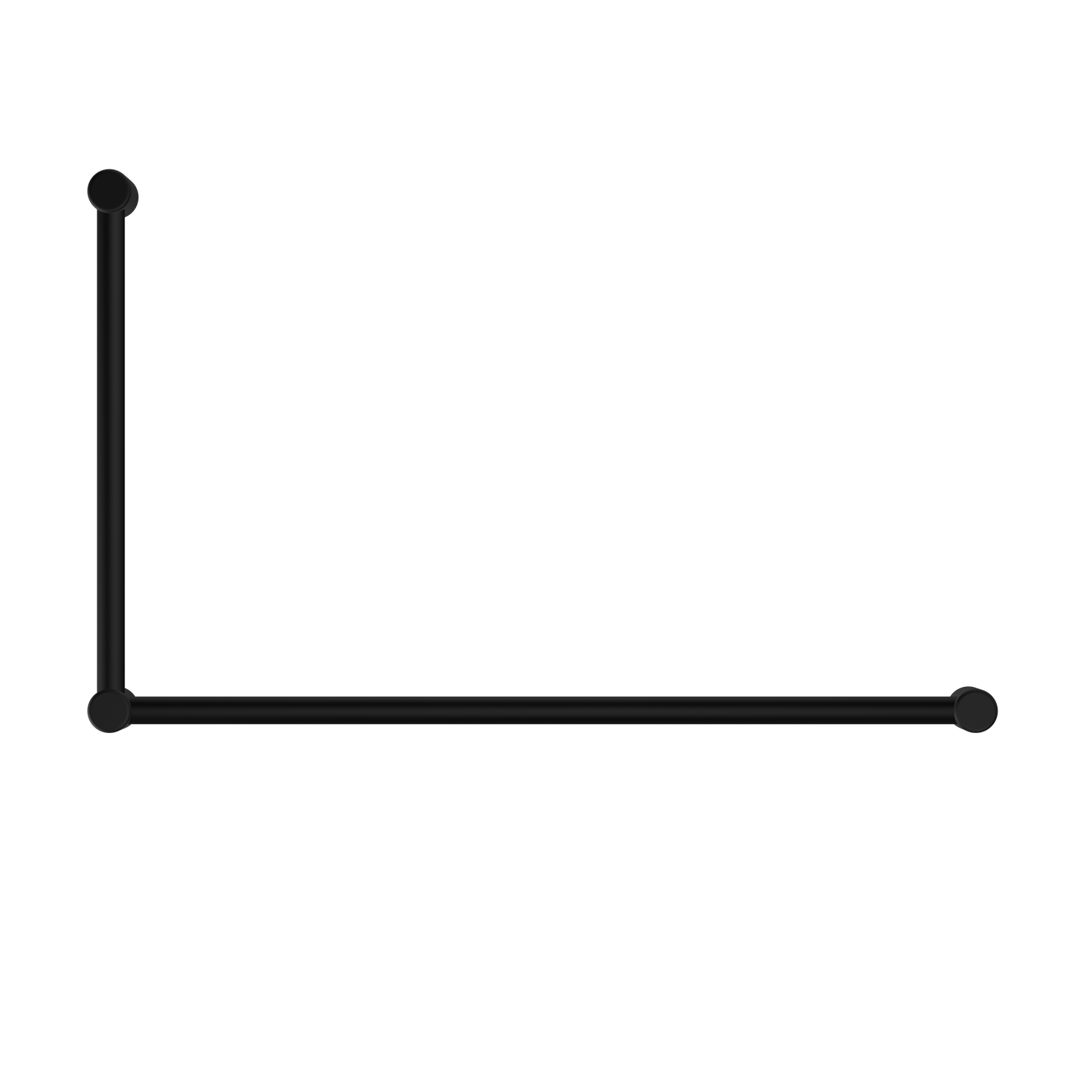 Nero Mecca Care 32mm DDA Grab Rail Set 90 Degree 600X1000mm
