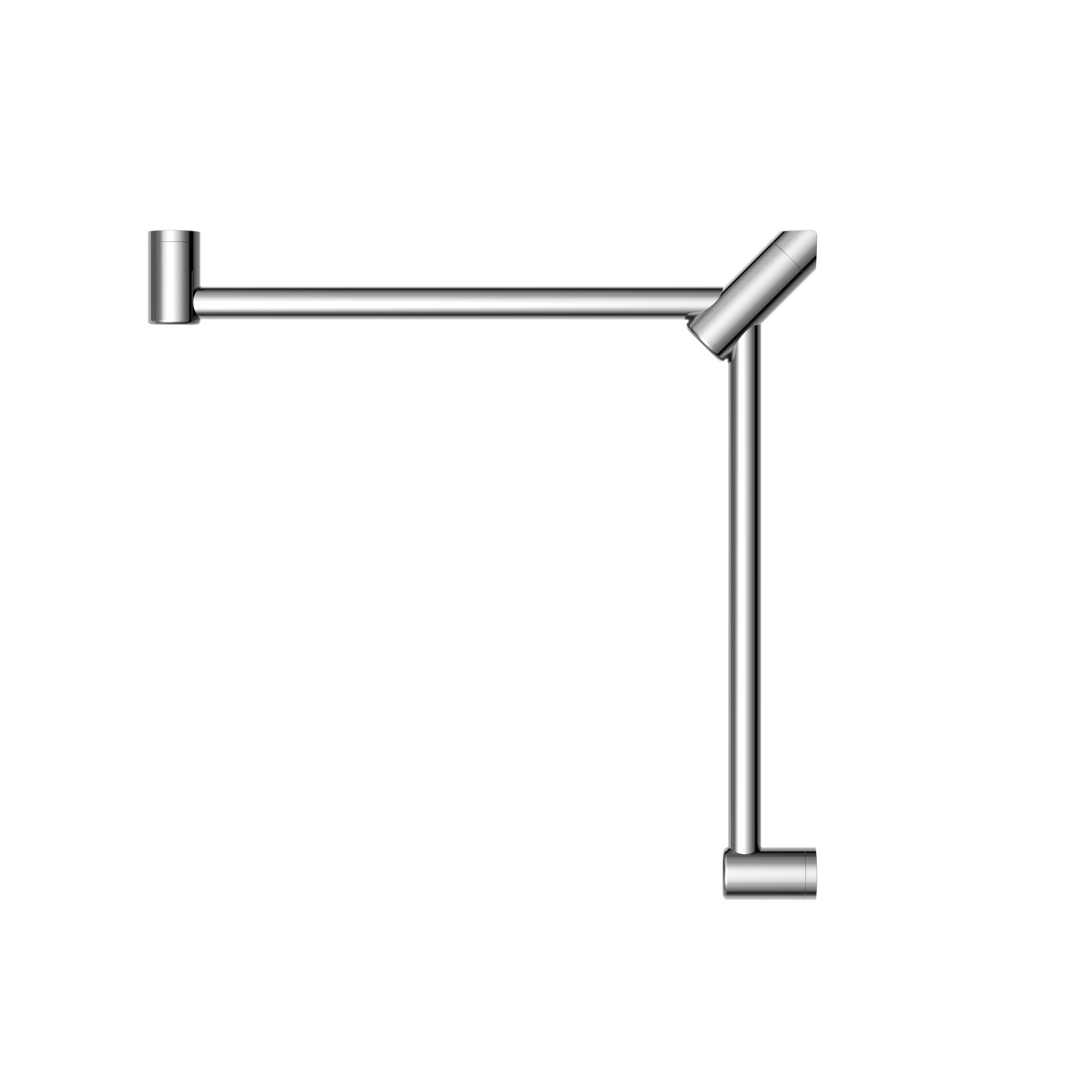Nero Mecca Care 32mm Wrap Around Corner Grab Rail 600X600mm