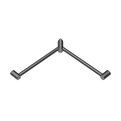 Nero Mecca Care 32mm Wrap Around Corner Grab Rail 600X600mm Gun Metal