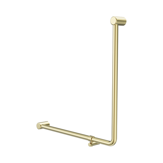 Mecca Care 32mm 90 Degree NZ4121 Accessible Toilet Grab Rail 750X750mm Brushed Gold
