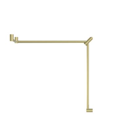 Nero Mecca Care 32mm DDA Toilet Grab Rail Set 90 Degree Continuous 600X1065X1025mm Brushed