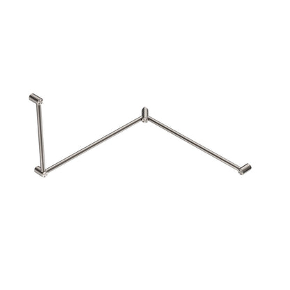 Nero Mecca Care 32mm DDA Toilet Grab Rail Set 90 Degree Continuous 600X1065X1025mm