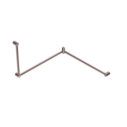 Nero Mecca Care 32mm DDA Toilet Grab Rail Set 90 Degree Continuous 600X1065X1025mm